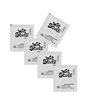 Wet Stuff Peach Waterbased Lubricant 4g