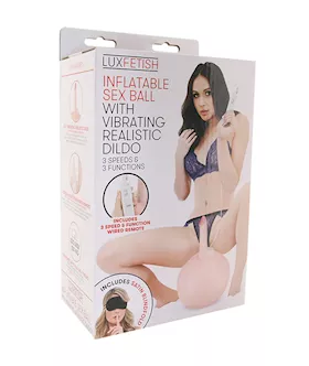 Lux F Inflatable Sex Ball W/vibe Dildo