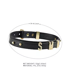 Sevanda Diy Alphabet Leather Collar