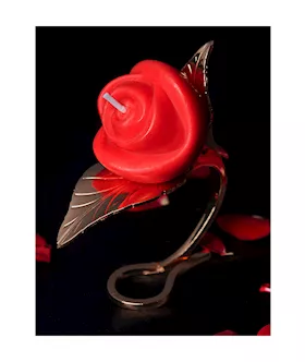 Yeahwow Flaming Rose Drip Candle