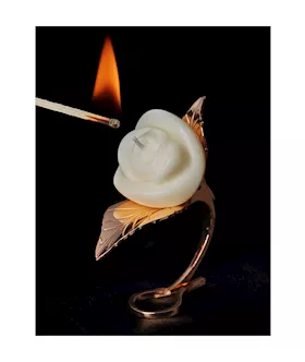 Yeahwow Flaming Rose Drip Candle