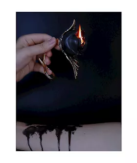 Yeahwow Flaming Rose Drip Candle