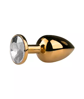 EasyToys Small Jewelled with Gold Finish Butt Plug