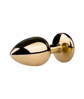 Easytoys Small Jewelled With Gold Finish Butt Plug