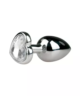 EasyToys Small HeartShaped Jewelled Butt Plug