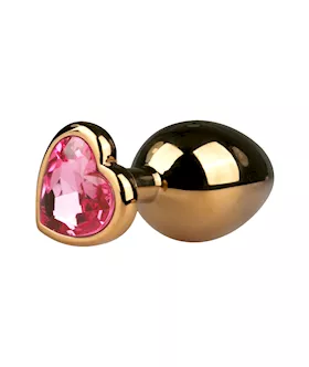 EasyToys Medium HeartShaped Jewelled Butt Plug