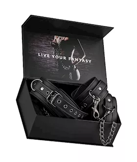 Easytoys Leather Collar With Anklecuff