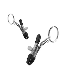 Easytoys Metal Nipple Clamps With Ring