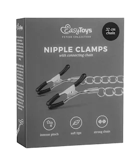 Easytoys Classic Nipple Clamps With Chain