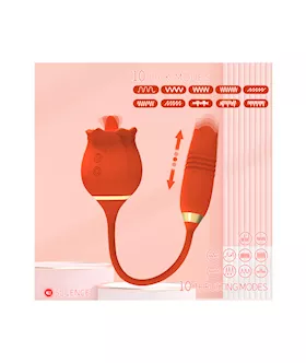 Amore Rose Tail Thrusting Licking Vibrator