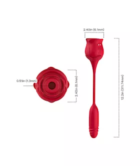 Amore Frisky Flower With Thrusting Tail Rose Suction Vibe