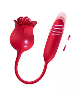 Amore Frisky Flower With Thrusting Tail Licking Rose Suction Vibe