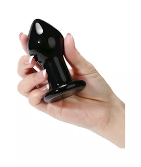 Lucent Midnight Glass Butt Plug
