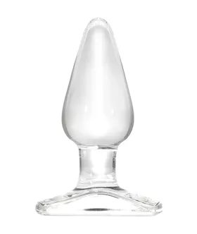 Lucent Flat Base Glass Butt Plug