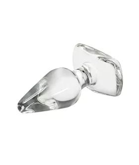 Lucent Flat Base Glass Butt Plug