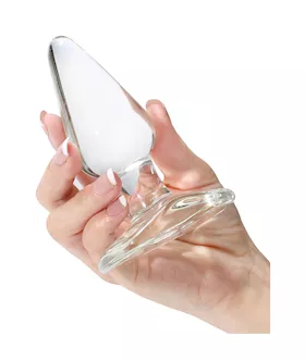 Lucent Flat Base Glass Butt Plug