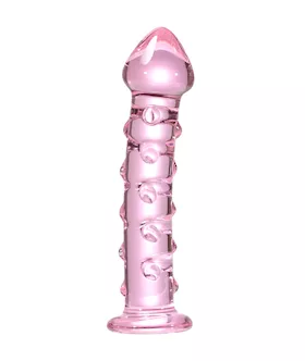 Lucent Spotted Glass Dildo