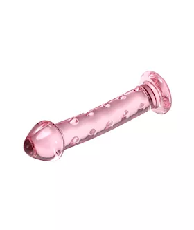 Lucent Spotted Glass Dildo