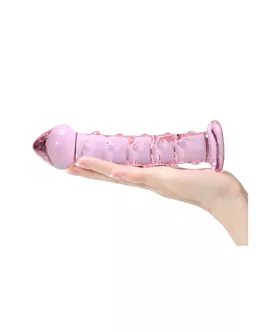 Lucent Spotted Glass Dildo