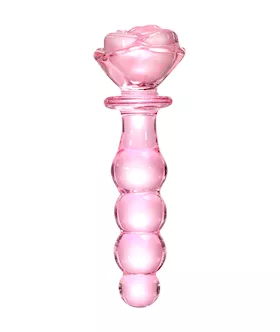 Lucent Beaded Rose Glass Massager