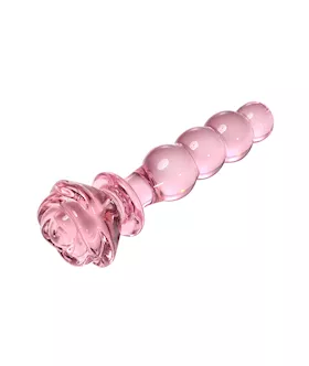 Lucent Beaded Rose Glass Massager