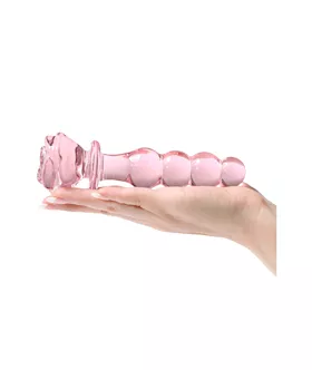 Lucent Beaded Rose Glass Massager