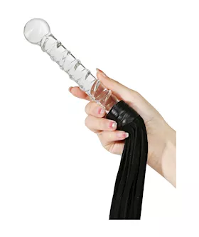 Lucent Glass Handle Flogger