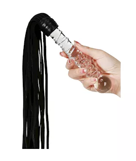 Lucent Glass Handle Flogger