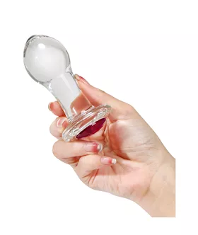 Lucent Jewelled Glass Butt Plug