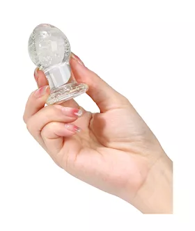 Lucent Glow In The Dark Globe Glass Butt Plug