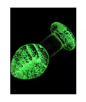 Lucent Glow In The Dark Globe Glass Butt Plug