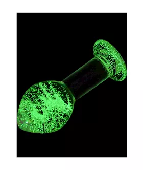 Lucent Glow In The Dark Globe Glass Butt Plug