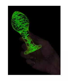 Lucent Glow In The Dark Globe Glass Butt Plug