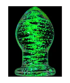 Lucent Glow In The Dark Globe Glass Butt Plug