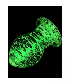 Lucent Glow In The Dark Globe Glass Butt Plug