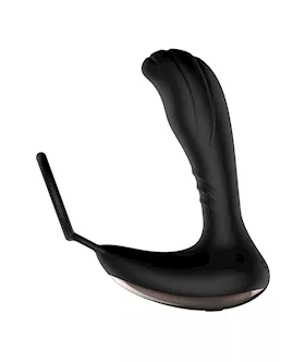 Brush Over It Remote Controlled Prostate Massager With Cock Ring