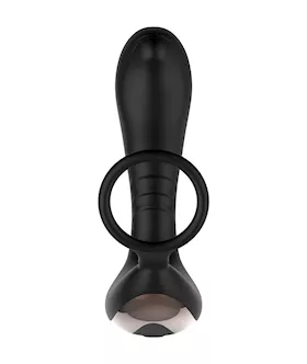 Brush Over It Remote Controlled Prostate Massager With Cock Ring