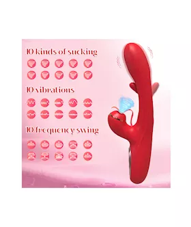 Suction Rabbit Vibrator With Internal Arm