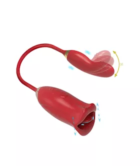 Licking Tongue Vibrator with Bending Bullet