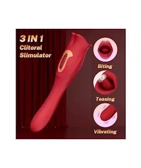 Ruby Lips Double Ended Licking Vibrator