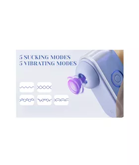 Bluebell Pocket Suction Vibrator