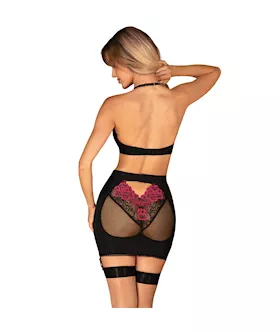 Obsessive Rosenty Teddy Top & Skirt