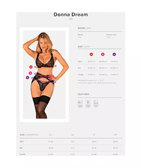 Obsessive Donna Dream Three Piece Set