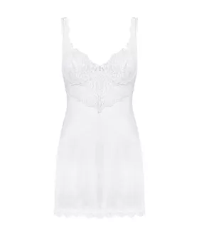 Obsessive Amor Blanco Underwire Chemise & Thong