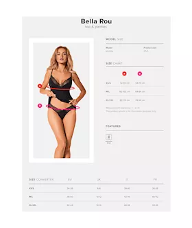 Obsessive Bella Rou Top & Panties