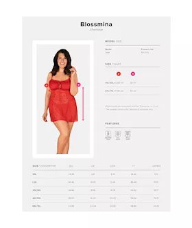 Obsessive Blossmina Chemise & Thong