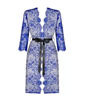 Obsessive Cobaltess Peignoir