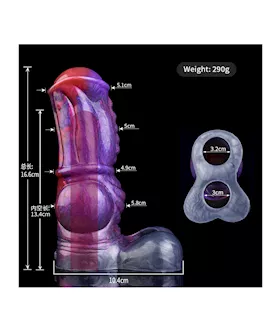 Wild Nebula Penis Extension Sleeve With Ball Ring