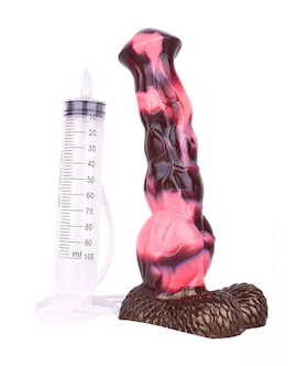 Wild Daring Centaur Warrior Knotted Squirting Fantasy Dildo with Balls