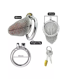 Sir Bedivere Chainmail Chastity Cage